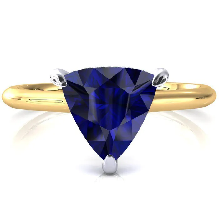 Rings Fire Brilliance Secret Trillion Blue Sapphire 3 Prong Floating Halo Engagement Ring Rings Fire Brilliance Secret Trillion Blue Sapphire 3 Prong Floating Halo Engagement Ring