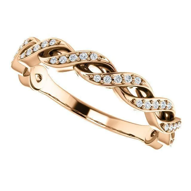Rings Kenla Round Diamond or Moissanite 34 Eternity Channel with Prongs Infinity Band Fire Brilliance 