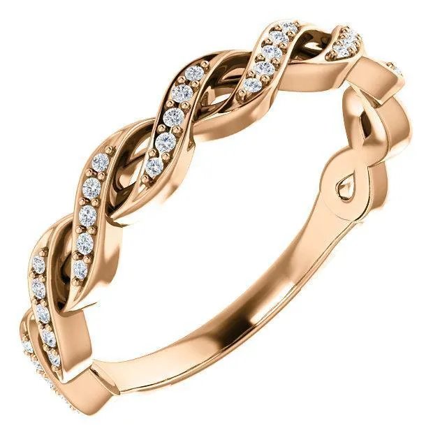 Rings Kenla Round Diamond or Moissanite 34 Eternity Channel with Prongs Infinity Band Fire Brilliance 
