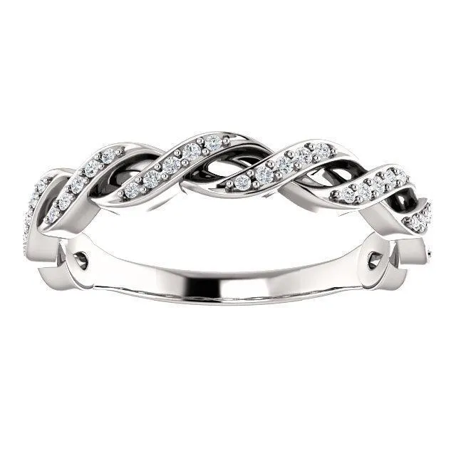 Rings Kenla Round Diamond or Moissanite 34 Eternity Channel with Prongs Infinity Band Fire Brilliance 