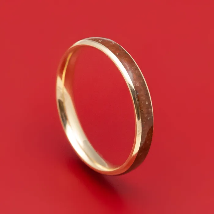 Rings Lashbrook 14K Gold and Dinosaur Bone Ring Custom Made