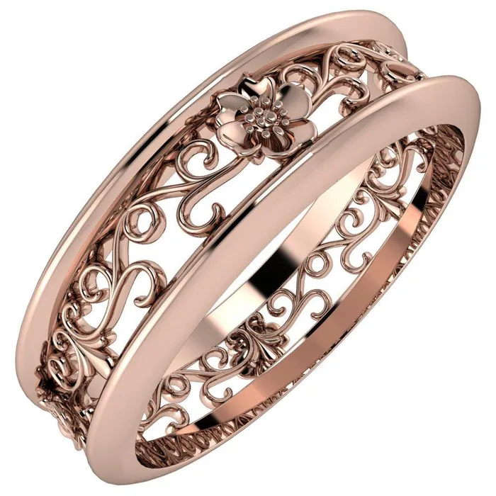 Rings Marie Floral and Vines Filigree Eternity Wedding Band Fire Brilliance Rings Marie Floral and Vines Filigree Eternity Wedding Band Fire Brilliance