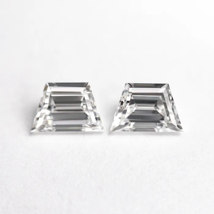 Rings Misfit Diamonds 102cttw 2pc 609x406x256mm 613x400x262mm VS1 G Trapezoid Step Cut Matching Pair 2553301