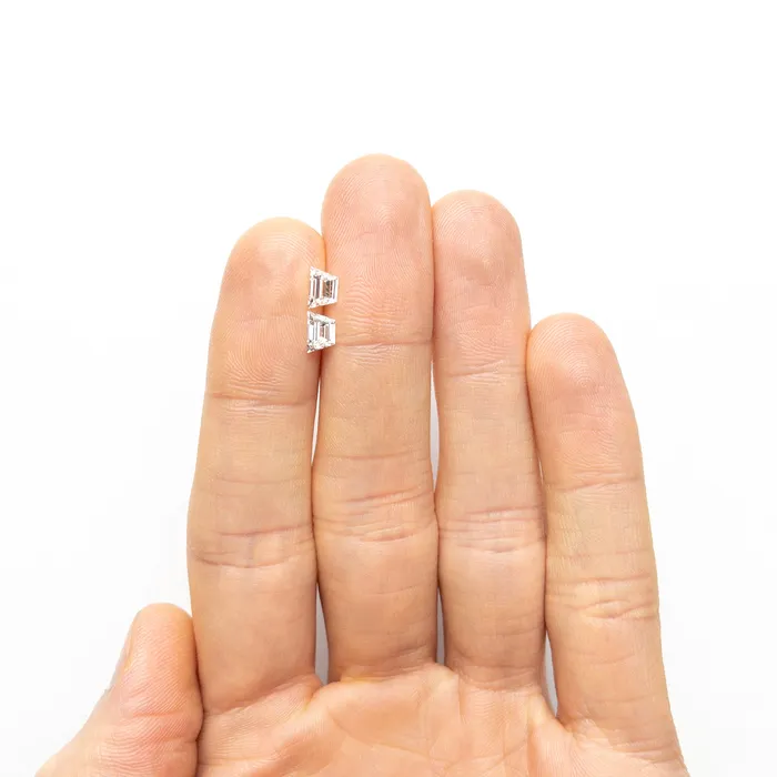 Rings Misfit Diamonds 102cttw 2pc 609x406x256mm 613x400x262mm VS1 G Trapezoid Step Cut Matching Pair 2553301