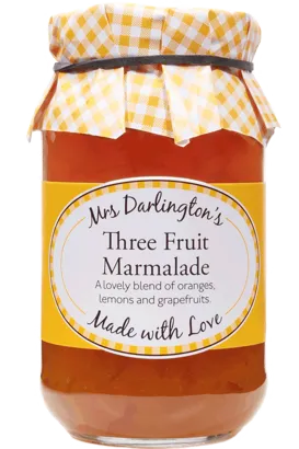 Rings Mrs Darlingtons Three Fruit Marmalade Stewarts Shortbread