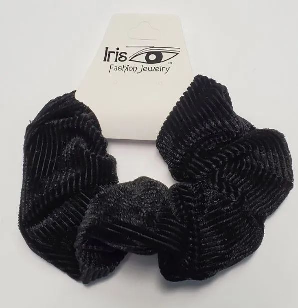 Rings POLLY H490 Black Corduroy Hair Scrunchie