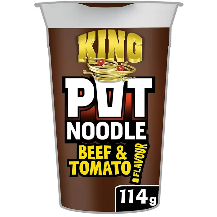 Rings Ramsden International King Pot Noodle Beef and Tomato 114g