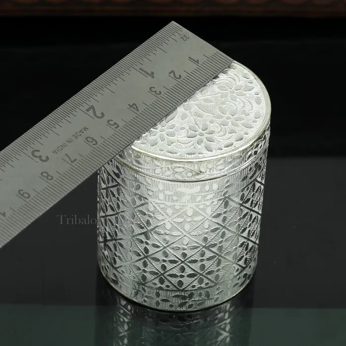 Rings TRIBAL ORNAMENTS 65cm 925 solid silver utensils vintage style trinket box containercasket box bridal floral work box jewelry box silver utensils stb311