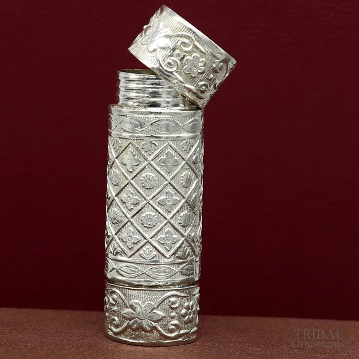 Rings TRIBAL ORNAMENTS 925 sterling silver handmade small pill box Tobacco box storage box silver utensils silver box personal box mens accessories su618