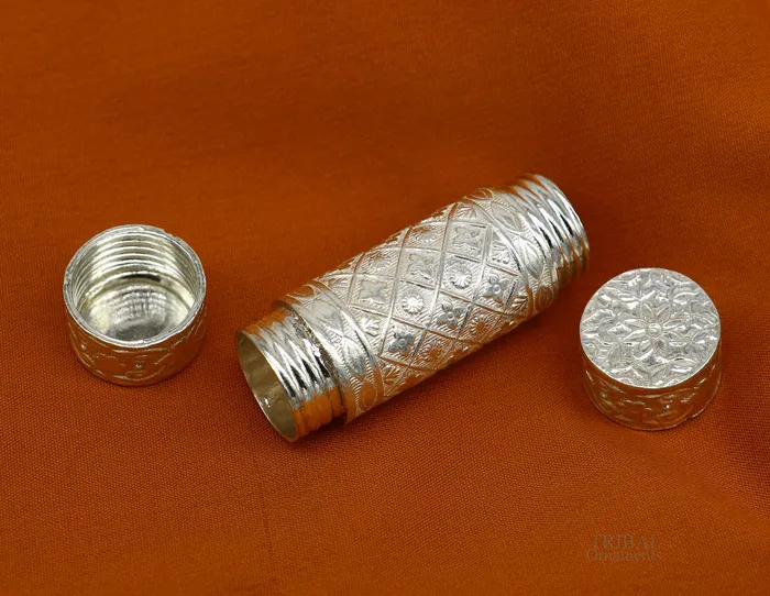 Rings TRIBAL ORNAMENTS 925 sterling silver handmade small pill box Tobacco box storage box silver utensils silver box personal box mens accessories su618