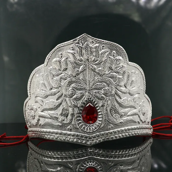 Rings TRIBAL ORNAMENTS 925 sterling silver vintage antique design mukut crown amazing handmade enamel design silver god crown home temple god hat su1269 Rings TRIBAL ORNAMENTS 925 sterling silver vintage antique design mukut crown amazing handmade enamel design silver god crown home temple god hat su1269