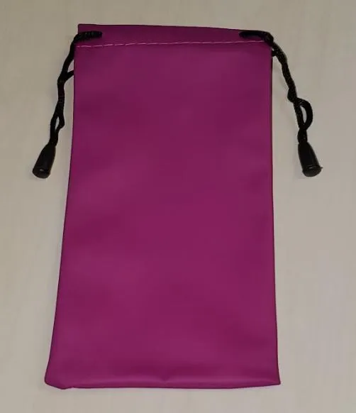 S363 Fuchsia Drawstring Sunglass Case AXCOLOURMAX Store Earrings