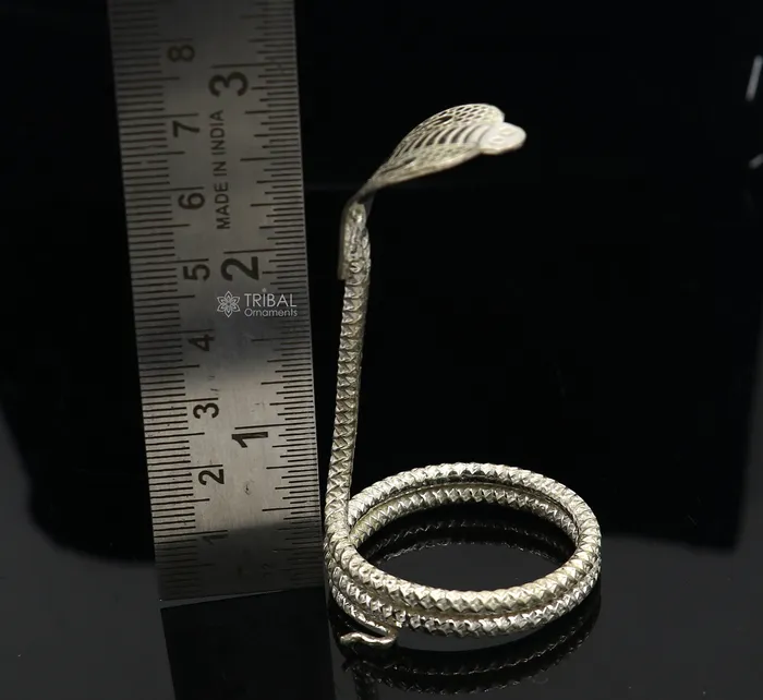 Shiva Snake Solid silver handmade Divine vintage style mini snake or shiva snake for puja or worshipping solid Diwali puja article su1147 TRIBAL ORNAMENTS Earrings Shiva Snake Solid silver handmade Divine vintage style mini snake or shiva snake for puja or worshipping solid Diwali puja article su1147 TRIBAL ORNAMENTS Earrings