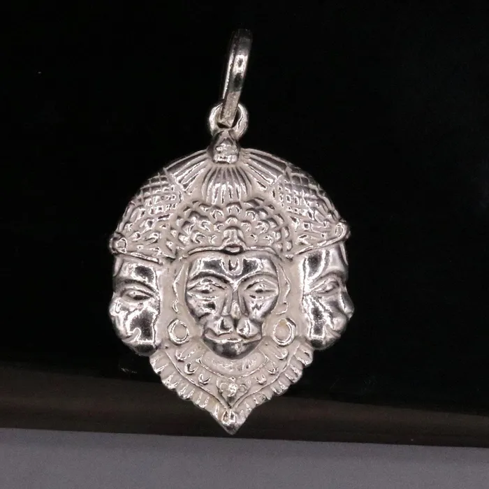 Solid silver handmade indian idol three face lord Hanumaan Bajarang bali pendant from rajasthan India god pendant locket jewelry snp02 TRIBAL ORNAMENTS Necklaces Solid silver handmade indian idol three face lord Hanumaan Bajarang bali pendant from rajasthan India god pendant locket jewelry snp02 TRIBAL ORNAMENTS Necklaces