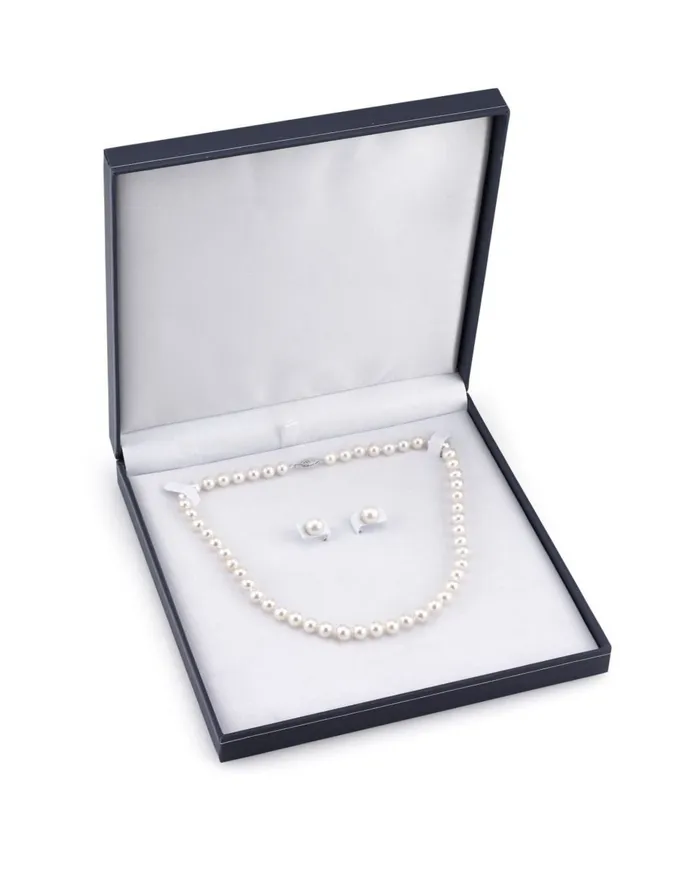 spt Necklaces 8085mm Freshwater Pearl Necklace Earrings