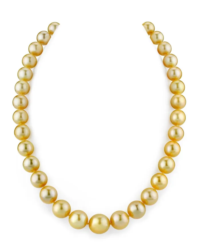 spt Necklaces Golden Round South Sea Pearl Necklace 100120mm AAA Quality spt Necklaces Golden Round South Sea Pearl Necklace 100120mm AAA Quality