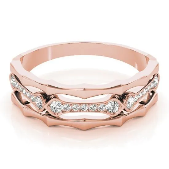 Stackables 12 Eternity TriTone Gold Triple Band Pinpoint Set Diamonds 3Band Set Selectables Fire Brilliance Rings