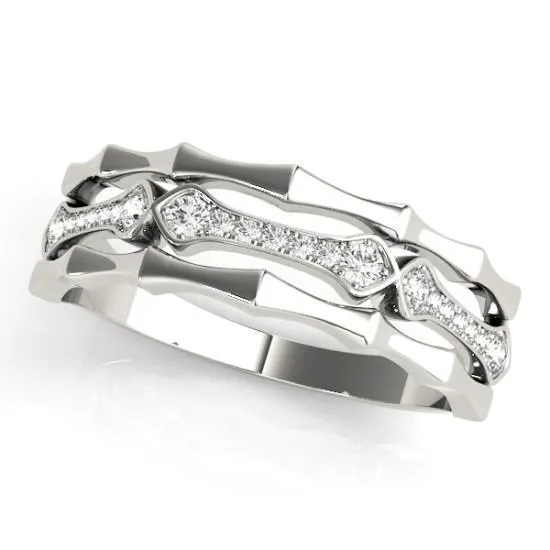 Stackables 12 Eternity TriTone Gold Triple Band Pinpoint Set Diamonds 3Band Set Selectables Fire Brilliance Rings