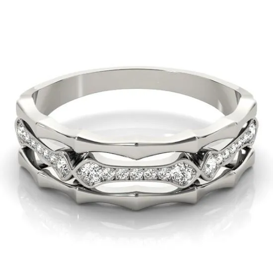 Stackables 12 Eternity TriTone Gold Triple Band Pinpoint Set Diamonds 3Band Set Selectables Fire Brilliance Rings