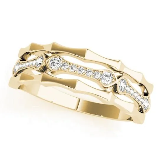 Stackables 12 Eternity TriTone Gold Triple Band Pinpoint Set Diamonds 3Band Set Selectables Fire Brilliance Rings