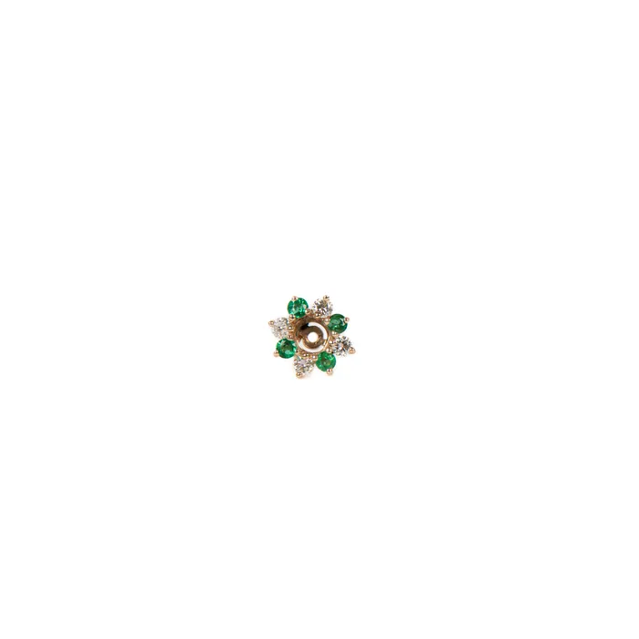 STORE 5a PreOwned Emerald and Diamond Earring Jackets Earrings