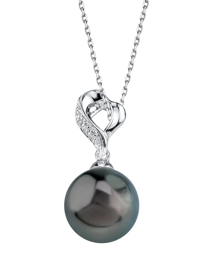 Tahitian South Sea Pearl Diamond Melissa Pendant spt Necklaces