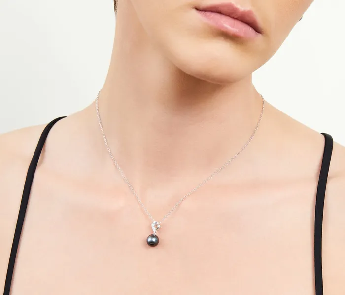 Tahitian South Sea Pearl Diamond Melissa Pendant spt Necklaces
