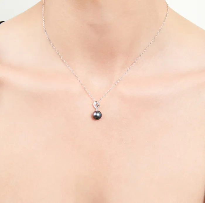 Tahitian South Sea Pearl Diamond Melissa Pendant spt Necklaces