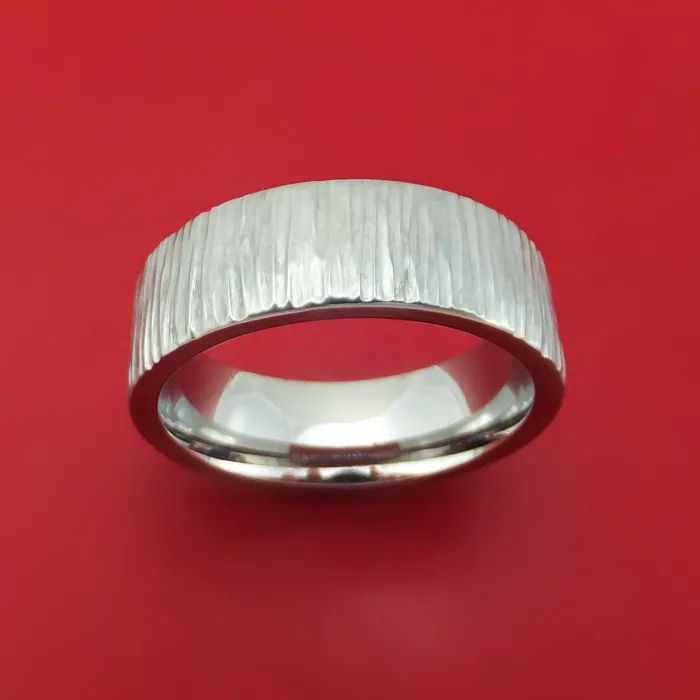 Titanium Tree Bark Finish Ring Custom Made Lashbrook Rings Titanium Tree Bark Finish Ring Custom Made Lashbrook Rings