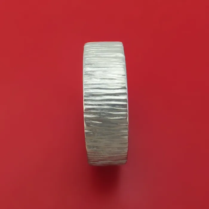Titanium Tree Bark Finish Ring Custom Made Lashbrook Rings Titanium Tree Bark Finish Ring Custom Made Lashbrook Rings