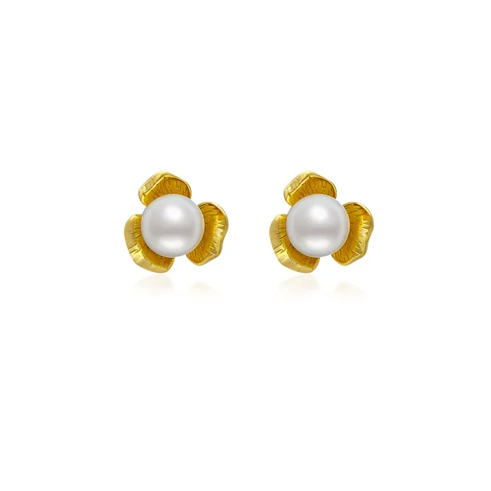 Top Grade Freshwater Pearl Earrings WE00578 Pearly Lustre Earrings