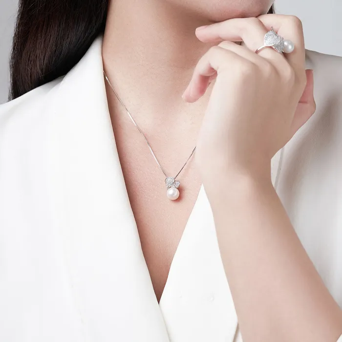 Top Grade Freshwater Pearl Necklace WN00096 GARDENS Pearly Lustre Necklaces