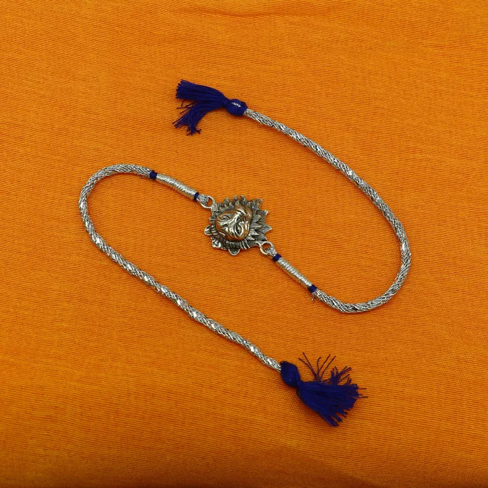 TRIBAL ORNAMENTS 925 sterling silver handmade Narsimha design Rakhi Bracelet amazing stylish gift for Rakshabandhan rk33 Bracelets