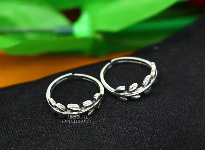 TRIBAL ORNAMENTS 925 sterling silver uniquely handcrafted unique style antique look toe rings best brides wedding jewelry ethnic tribal jewelry ytr19 Rings