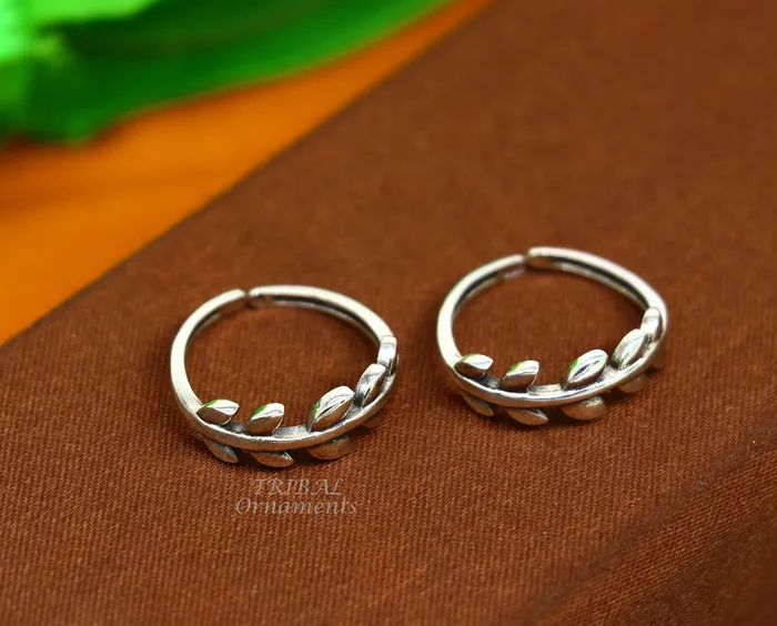 TRIBAL ORNAMENTS 925 sterling silver uniquely handcrafted unique style antique look toe rings best brides wedding jewelry ethnic tribal jewelry ytr19 Rings