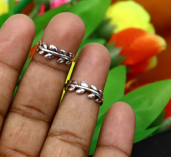 TRIBAL ORNAMENTS 925 sterling silver uniquely handcrafted unique style antique look toe rings best brides wedding jewelry ethnic tribal jewelry ytr19 Rings