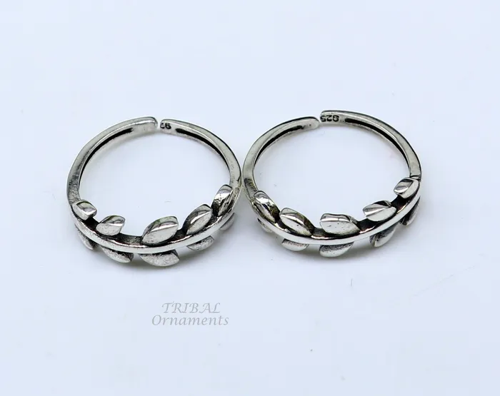 TRIBAL ORNAMENTS 925 sterling silver uniquely handcrafted unique style antique look toe rings best brides wedding jewelry ethnic tribal jewelry ytr19 Rings
