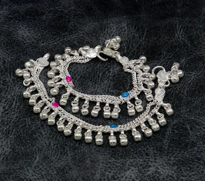 TRIBAL ORNAMENTS Bracelets 5 inches long customized anklets for new born baby anklets best unisex kids foot bracelet charm anklets bracelet with noisy bells ank287 TRIBAL ORNAMENTS Bracelets 5 inches long customized anklets for new born baby anklets best unisex kids foot bracelet charm anklets bracelet with noisy bells ank287