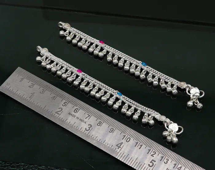 TRIBAL ORNAMENTS Bracelets 5 inches long customized anklets for new born baby anklets best unisex kids foot bracelet charm anklets bracelet with noisy bells ank287 TRIBAL ORNAMENTS Bracelets 5 inches long customized anklets for new born baby anklets best unisex kids foot bracelet charm anklets bracelet with noisy bells ank287