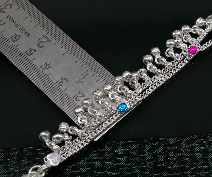 TRIBAL ORNAMENTS Bracelets 5 inches long customized anklets for new born baby anklets best unisex kids foot bracelet charm anklets bracelet with noisy bells ank287 TRIBAL ORNAMENTS Bracelets 5 inches long customized anklets for new born baby anklets best unisex kids foot bracelet charm anklets bracelet with noisy bells ank287