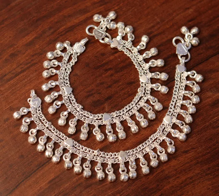 TRIBAL ORNAMENTS Bracelets 60 Sterling silver handmade baby ankle bracelet amazing noisy jingle bells charm anklets foot bracelet belly dance jewelry ank170 TRIBAL ORNAMENTS Bracelets 60 Sterling silver handmade baby ankle bracelet amazing noisy jingle bells charm anklets foot bracelet belly dance jewelry ank170
