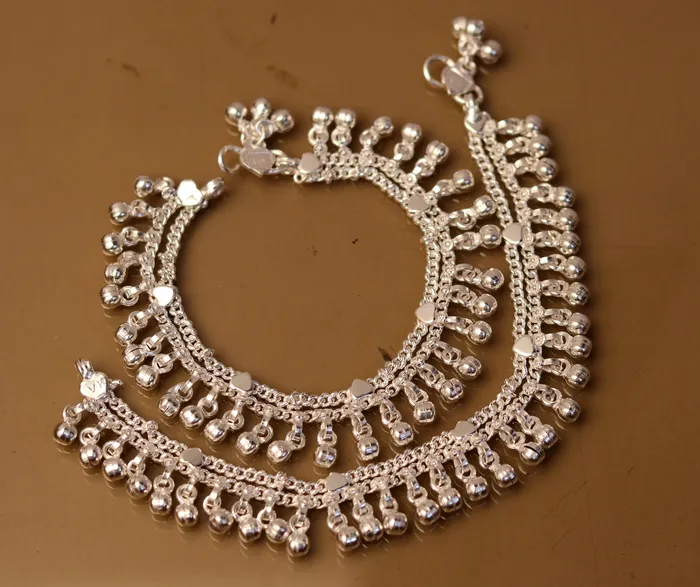 TRIBAL ORNAMENTS Bracelets 60 Sterling silver handmade baby ankle bracelet amazing noisy jingle bells charm anklets foot bracelet belly dance jewelry ank170 TRIBAL ORNAMENTS Bracelets 60 Sterling silver handmade baby ankle bracelet amazing noisy jingle bells charm anklets foot bracelet belly dance jewelry ank170