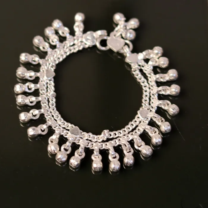 TRIBAL ORNAMENTS Bracelets 60 Sterling silver handmade baby ankle bracelet amazing noisy jingle bells charm anklets foot bracelet belly dance jewelry ank170 TRIBAL ORNAMENTS Bracelets 60 Sterling silver handmade baby ankle bracelet amazing noisy jingle bells charm anklets foot bracelet belly dance jewelry ank170