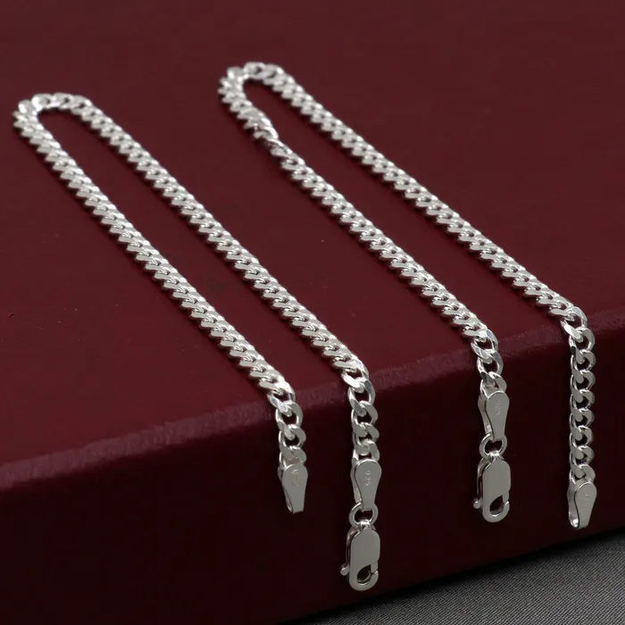 TRIBAL ORNAMENTS Bracelets 85 Handmade 3MM chain 925 sterling silver bracelet OR anklets foot bracelet amazing belly dance jewelry gift her combo use jewelry ank607