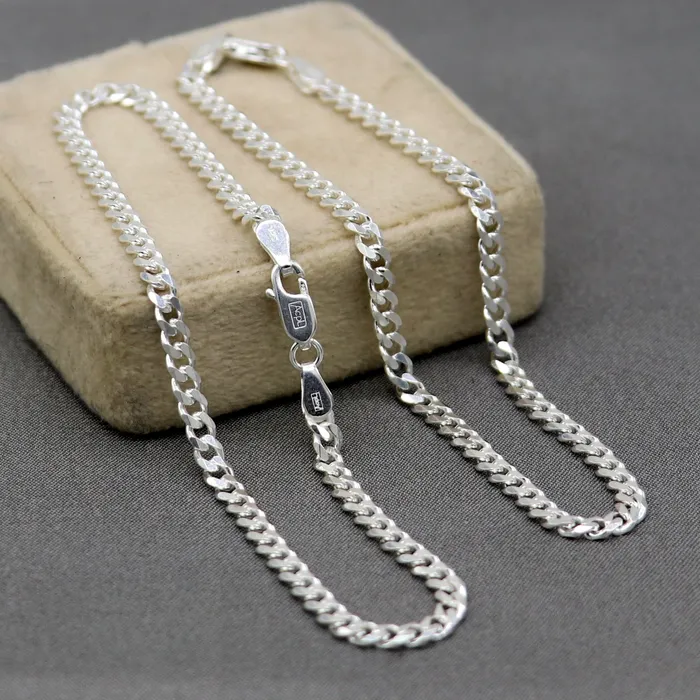 TRIBAL ORNAMENTS Bracelets 85 Handmade 3MM chain 925 sterling silver bracelet OR anklets foot bracelet amazing belly dance jewelry gift her combo use jewelry ank607