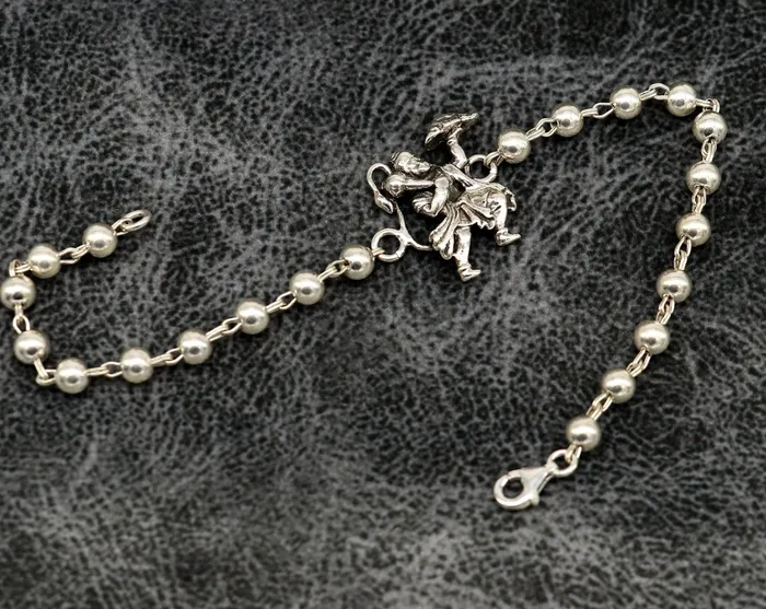 TRIBAL ORNAMENTS Bracelets 925 Sterling silver customized beaded Hanuman Rakhi or bracelet best gift for your brothers for special personalized gifing rk018 TRIBAL ORNAMENTS Bracelets 925 Sterling silver customized beaded Hanuman Rakhi or bracelet best gift for your brothers for special personalized gifing rk018
