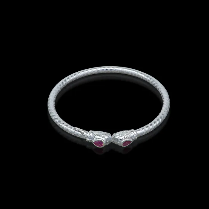 TRIBAL ORNAMENTS Bracelets 925 sterling silver handmade fabulous lion face stylish kada bangle bracelet tribal jewelry nsk854