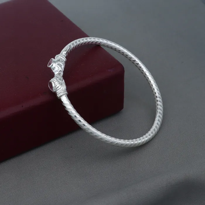 TRIBAL ORNAMENTS Bracelets 925 sterling silver handmade fabulous lion face stylish kada bangle bracelet tribal jewelry nsk854