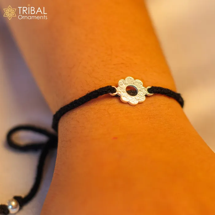 TRIBAL ORNAMENTS Bracelets 925 sterling silver handmade flower design nazarbattu unisex kids bracelet baby girls anklet nb123 TRIBAL ORNAMENTS Bracelets 925 sterling silver handmade flower design nazarbattu unisex kids bracelet baby girls anklet nb123