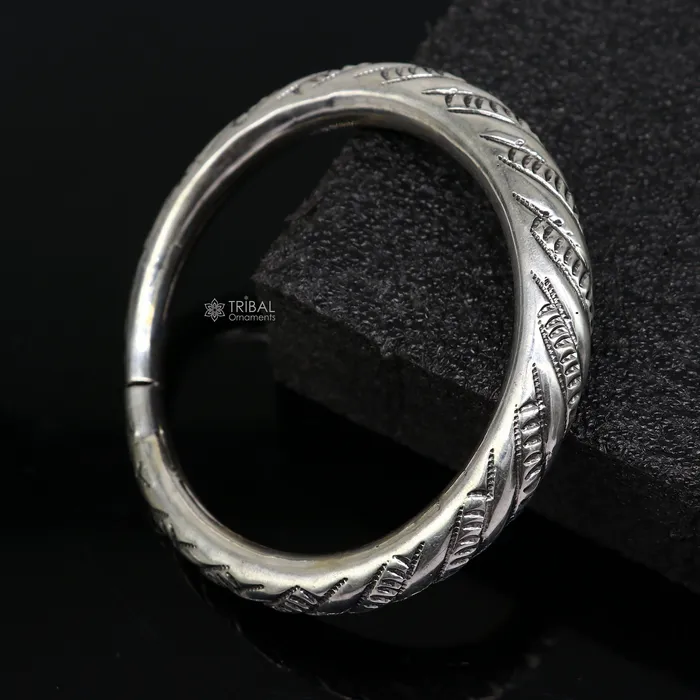 TRIBAL ORNAMENTS Bracelets 925 sterling silver handmade gorgeous trendy fancy bangle bracelet kada fabulous unisex gifting jewelry personalized gift jewelry nsk0748 TRIBAL ORNAMENTS Bracelets 925 sterling silver handmade gorgeous trendy fancy bangle bracelet kada fabulous unisex gifting jewelry personalized gift jewelry nsk0748